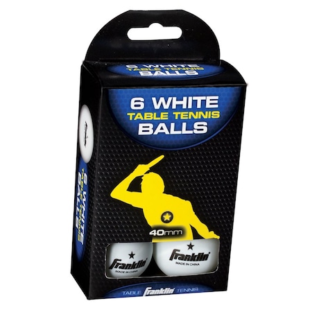 Franklin Sports Franklin Table Tennis Balls White 6 pc 57113